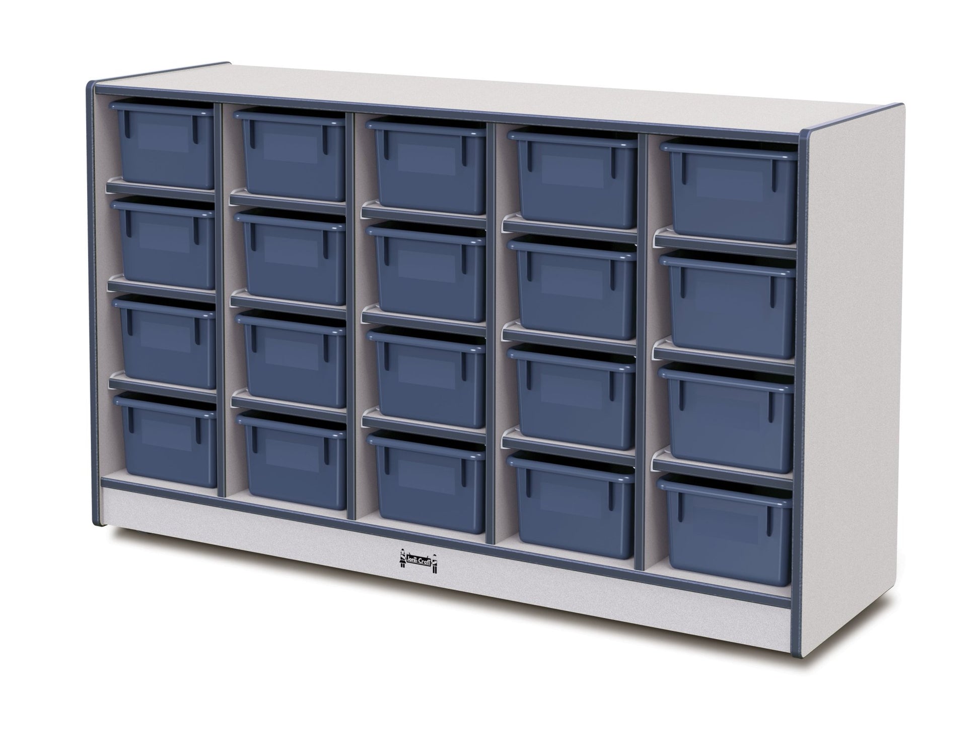 Rainbow Accents 20 Cubbie - Tray Mobile Storage - without Trays - SchoolOutlet