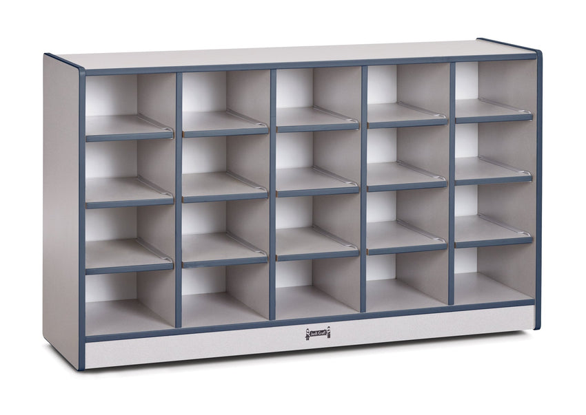Rainbow Accents 20 Cubbie - Tray Mobile Storage - without Trays - SchoolOutlet