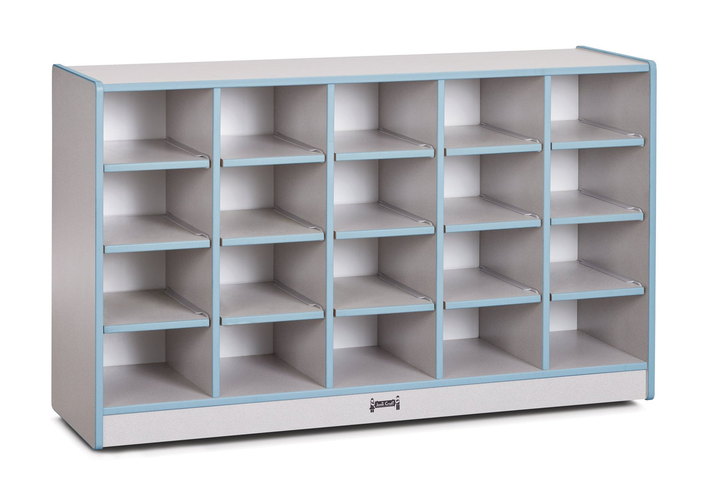 Rainbow Accents 20 Cubbie - Tray Mobile Storage - without Trays - SchoolOutlet
