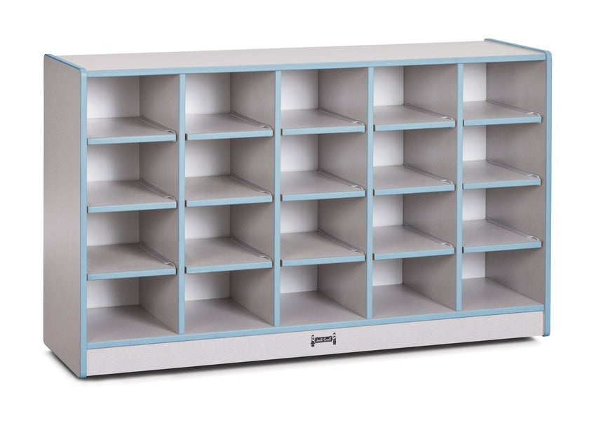 Rainbow Accents 20 Cubbie - Tray Mobile Storage - without Trays - SchoolOutlet