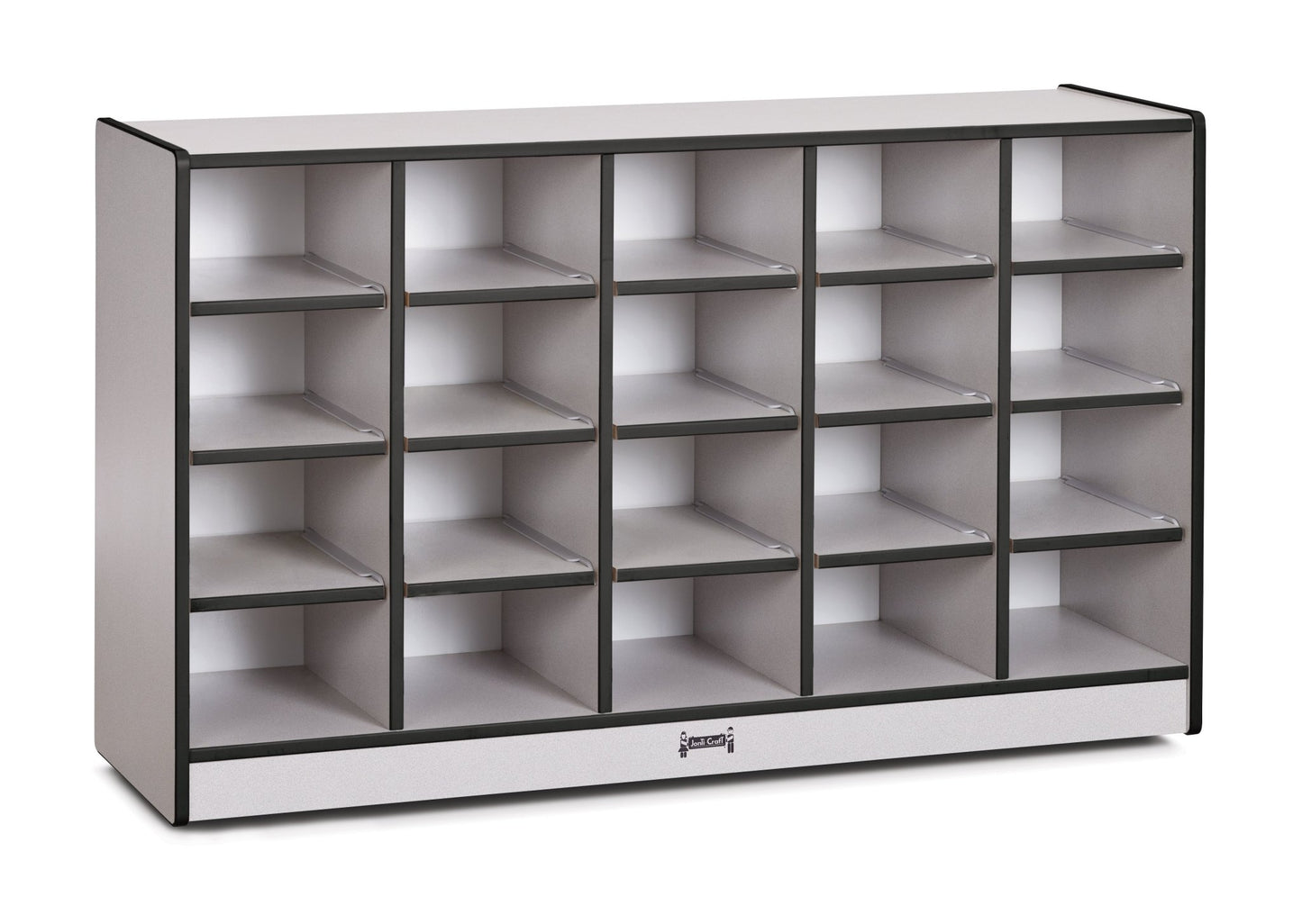 Rainbow Accents 20 Cubbie - Tray Mobile Storage - without Trays - SchoolOutlet