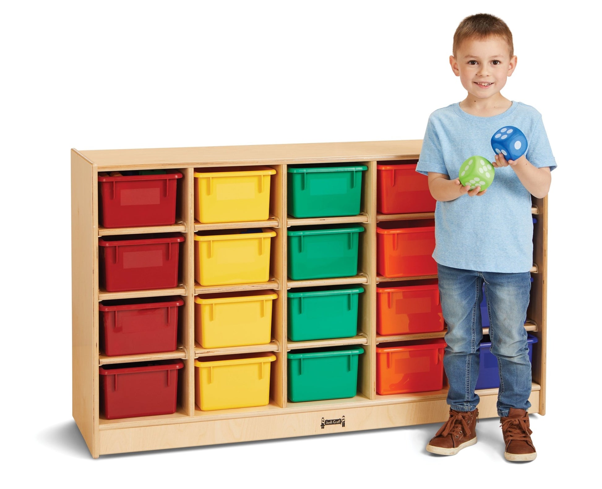 Jonti - Craft 20 Cubbie - Tray Mobile Storage - with Colored Trays - SchoolOutlet