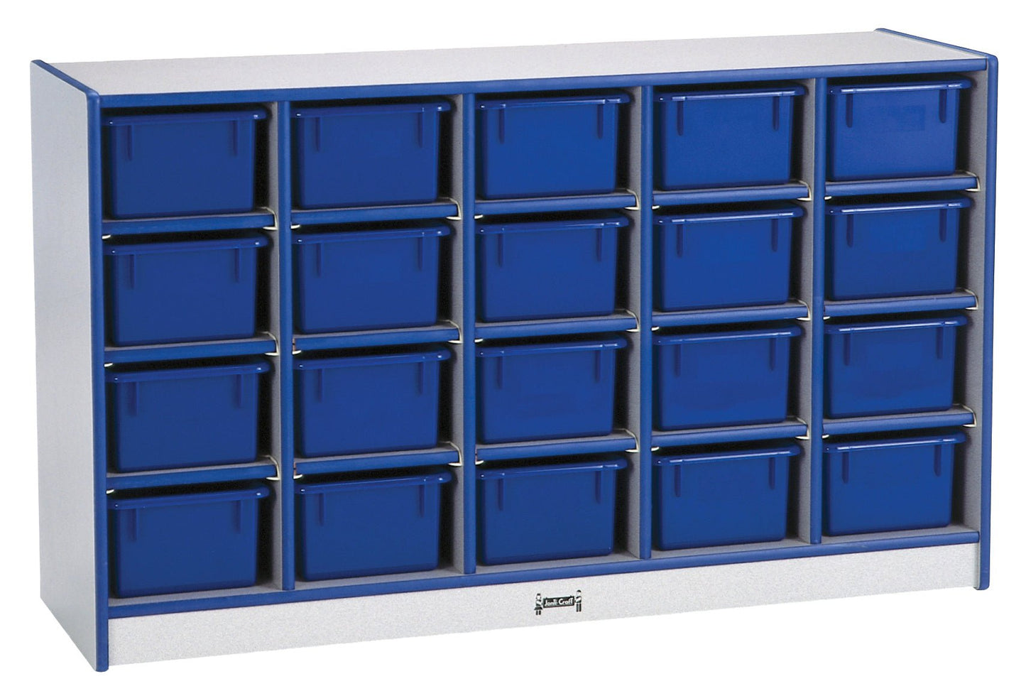 Rainbow Accents 20 Cubbie - Tray Mobile Storage - with Trays - SchoolOutlet