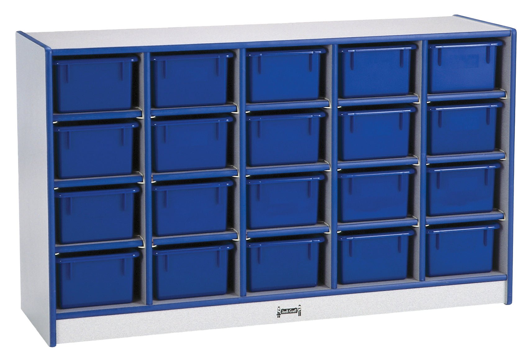Rainbow Accents 20 Cubbie - Tray Mobile Storage - with Trays - SchoolOutlet