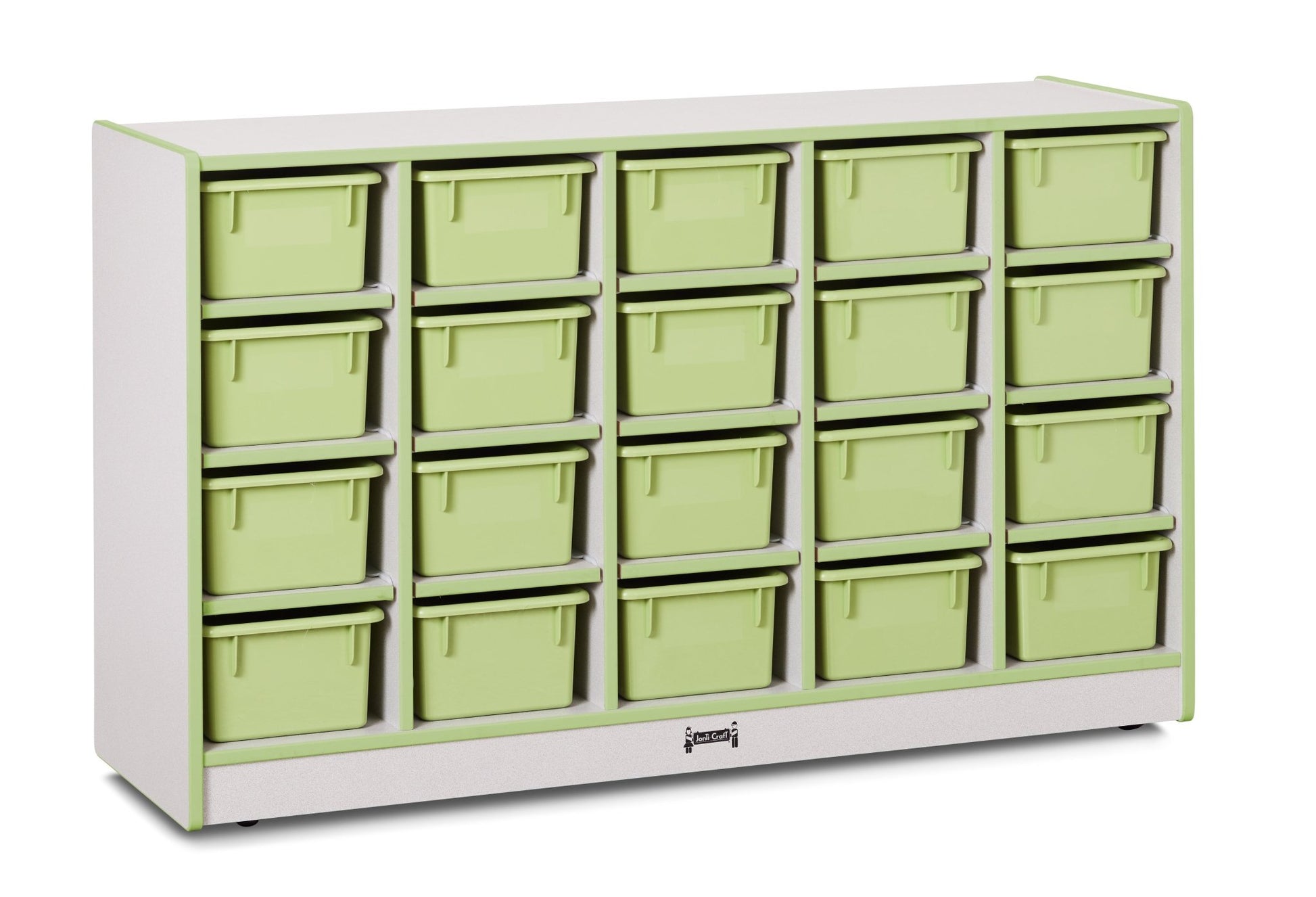 Rainbow Accents 20 Cubbie - Tray Mobile Storage - with Trays - SchoolOutlet