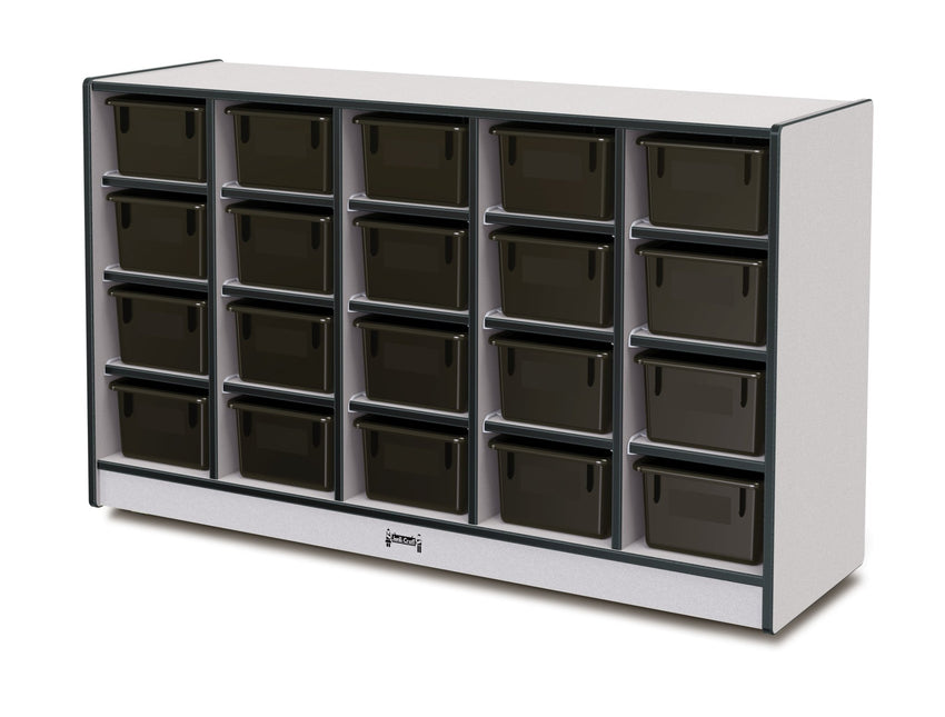 Rainbow Accents 20 Cubbie - Tray Mobile Storage - with Trays - SchoolOutlet