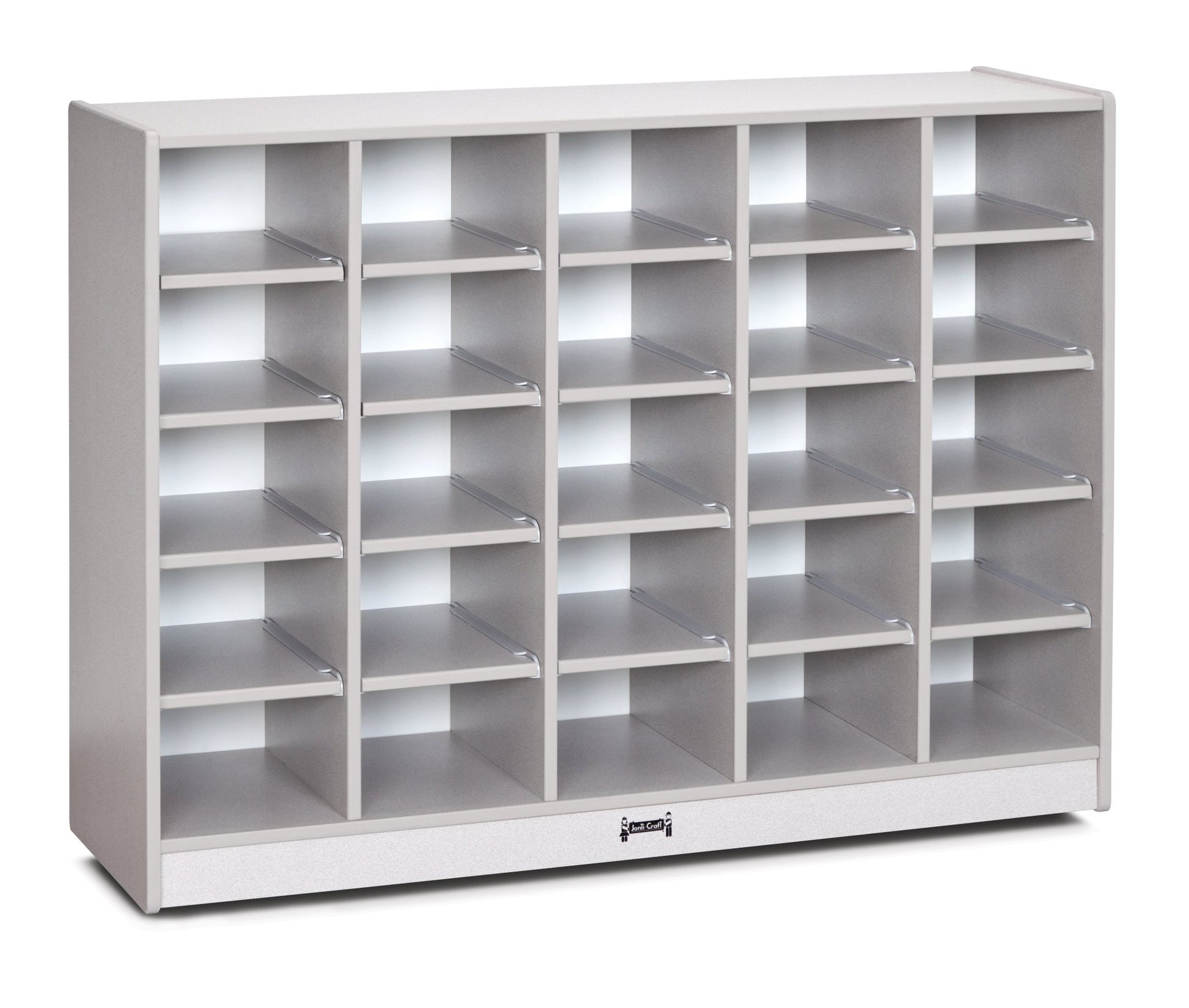 Rainbow Accents 25 Cubbie - Tray Mobile Storage - without Trays - SchoolOutlet