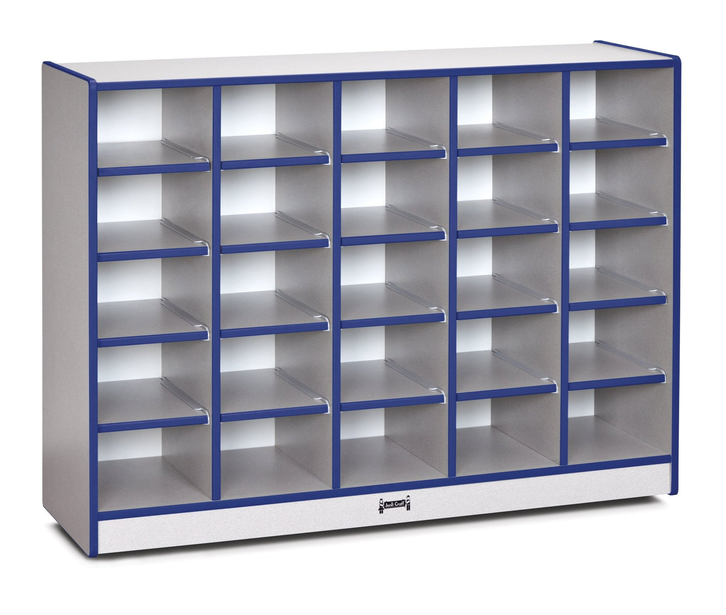 Rainbow Accents 25 Cubbie - Tray Mobile Storage - without Trays - SchoolOutlet