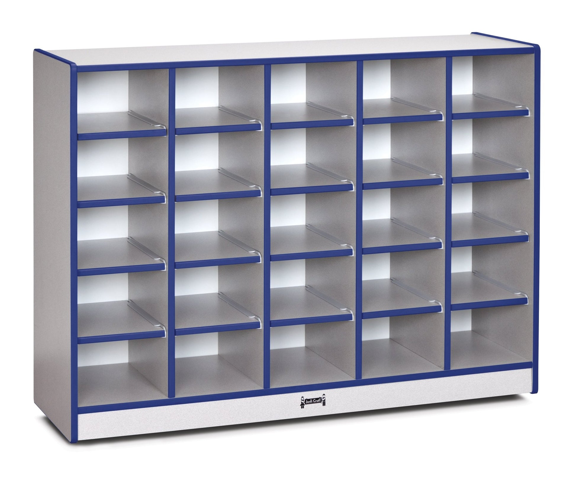 Rainbow Accents 25 Cubbie - Tray Mobile Storage - without Trays - SchoolOutlet