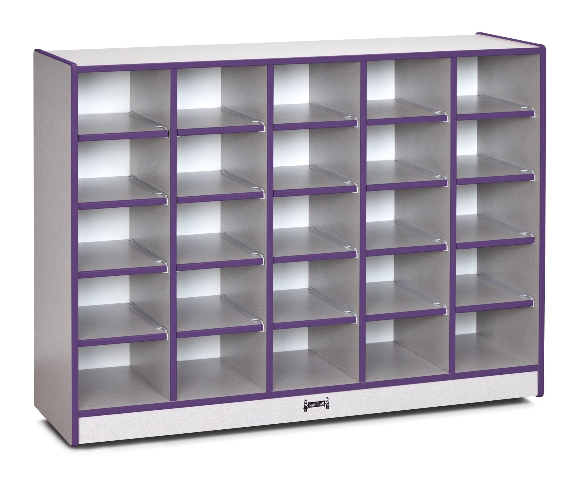 Rainbow Accents 25 Cubbie - Tray Mobile Storage - without Trays - SchoolOutlet