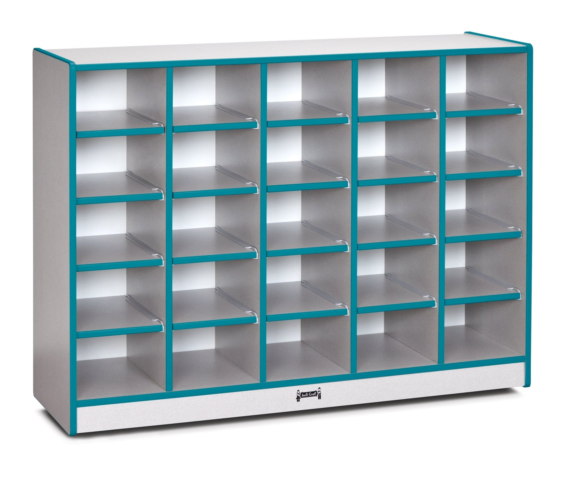 Rainbow Accents 25 Cubbie - Tray Mobile Storage - without Trays - SchoolOutlet