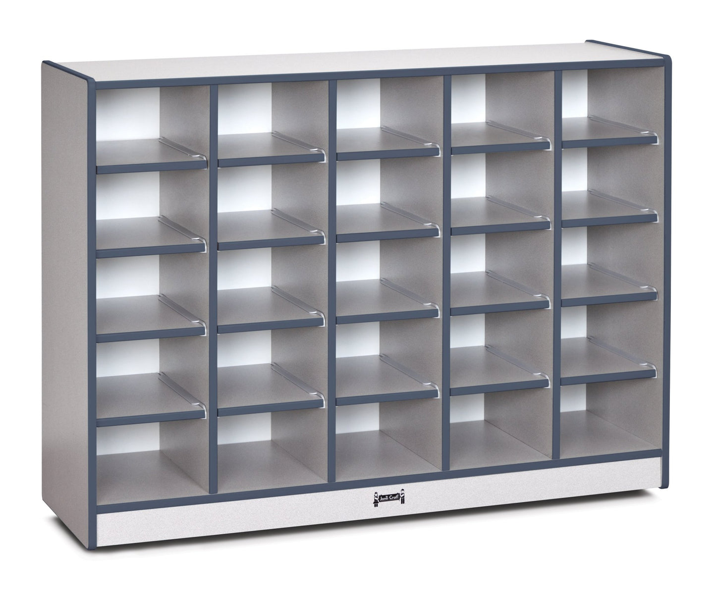 Rainbow Accents 25 Cubbie - Tray Mobile Storage - without Trays - SchoolOutlet
