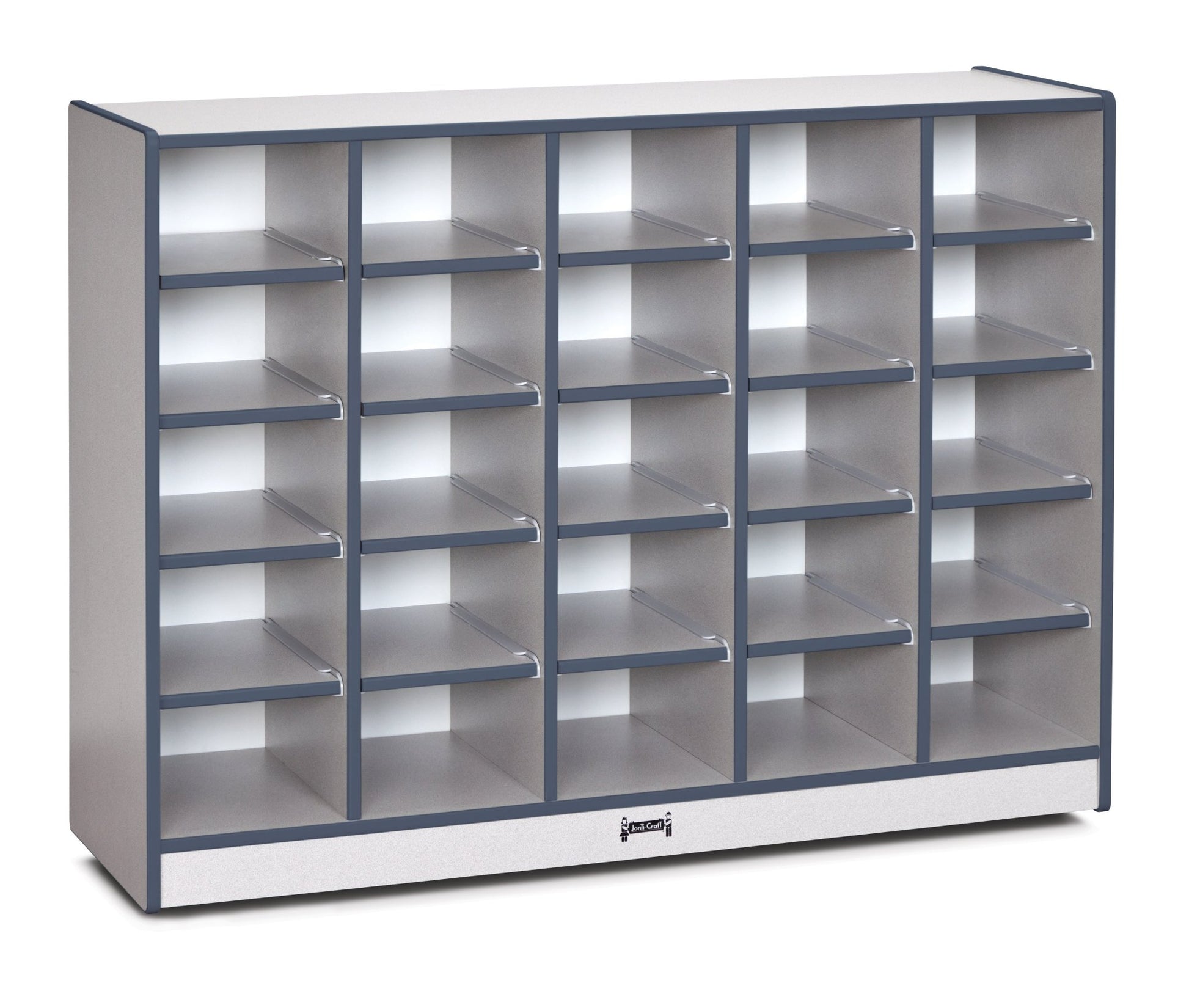Rainbow Accents 25 Cubbie - Tray Mobile Storage - without Trays - SchoolOutlet