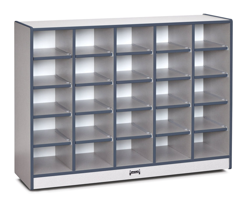 Rainbow Accents 25 Cubbie - Tray Mobile Storage - without Trays - SchoolOutlet