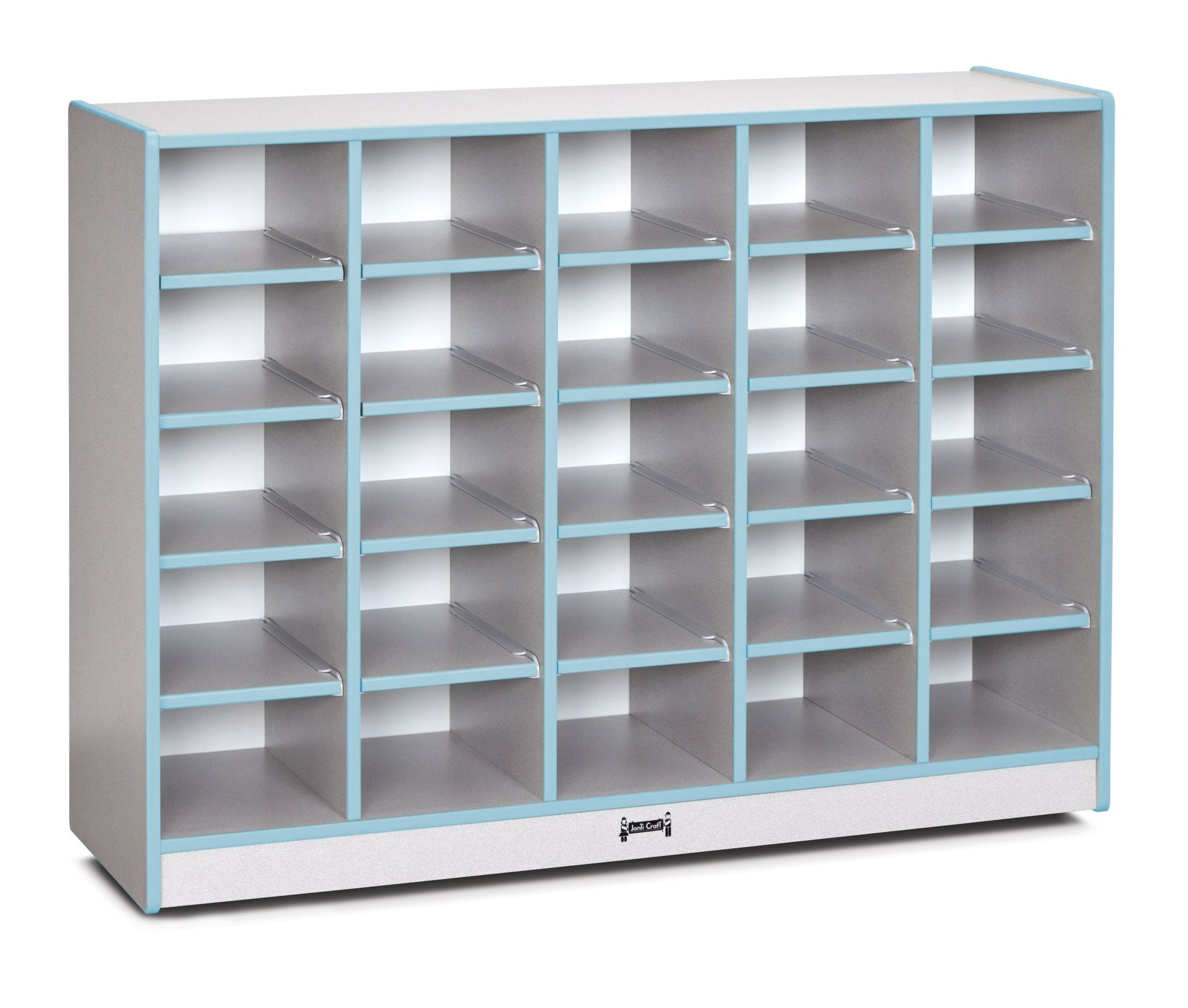 Rainbow Accents 25 Cubbie - Tray Mobile Storage - without Trays - SchoolOutlet