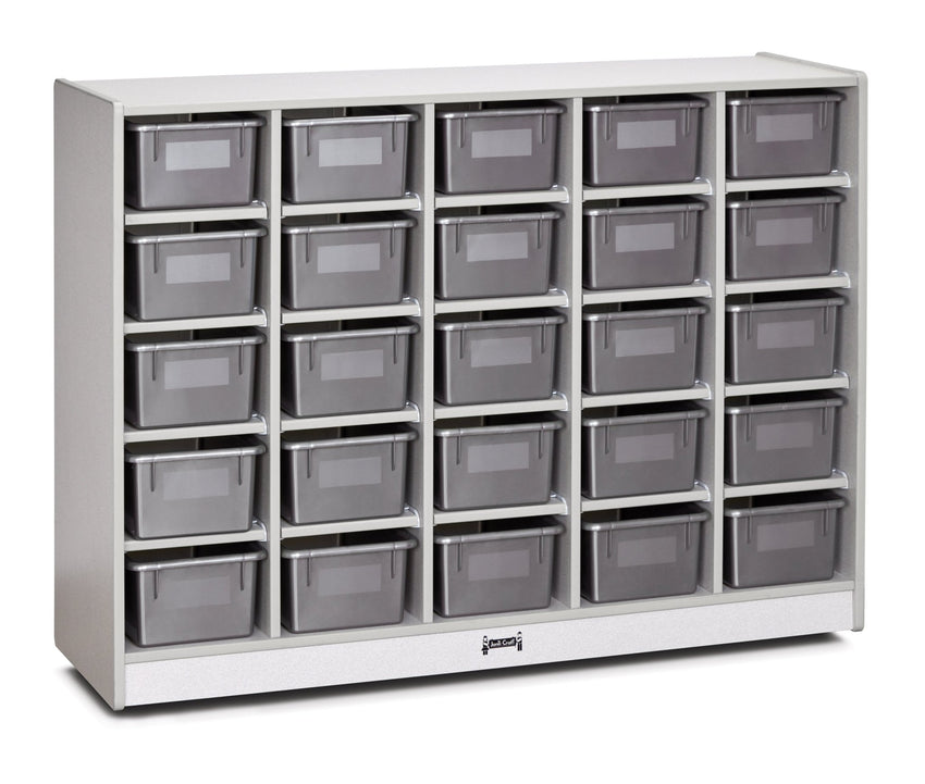 Rainbow Accents 25 Cubbie - Tray Mobile Storage - with Trays - SchoolOutlet