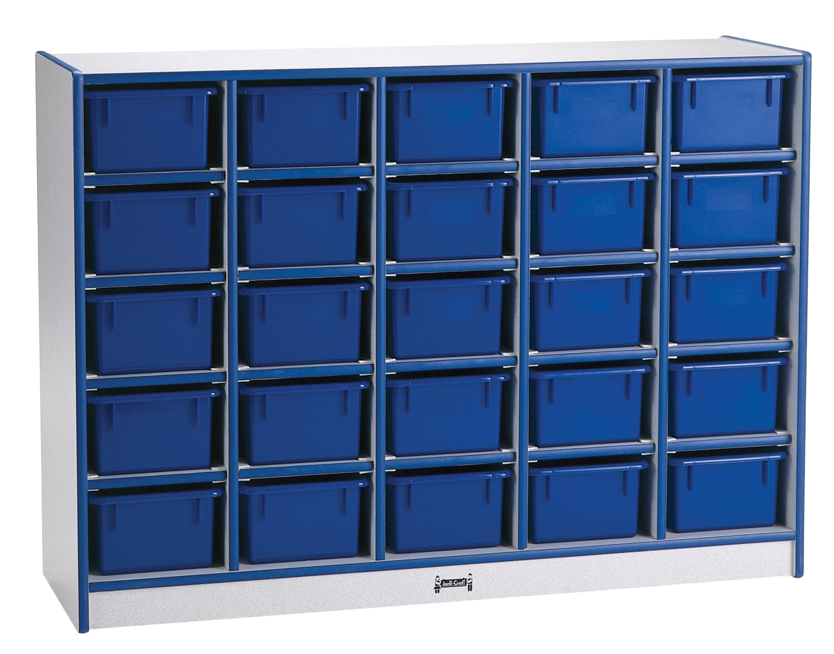 Rainbow Accents 25 Cubbie - Tray Mobile Storage - with Trays - SchoolOutlet