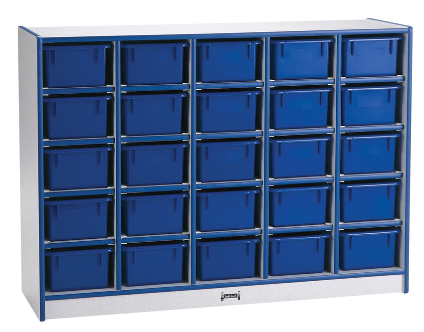 Rainbow Accents 25 Cubbie - Tray Mobile Storage - with Trays - SchoolOutlet
