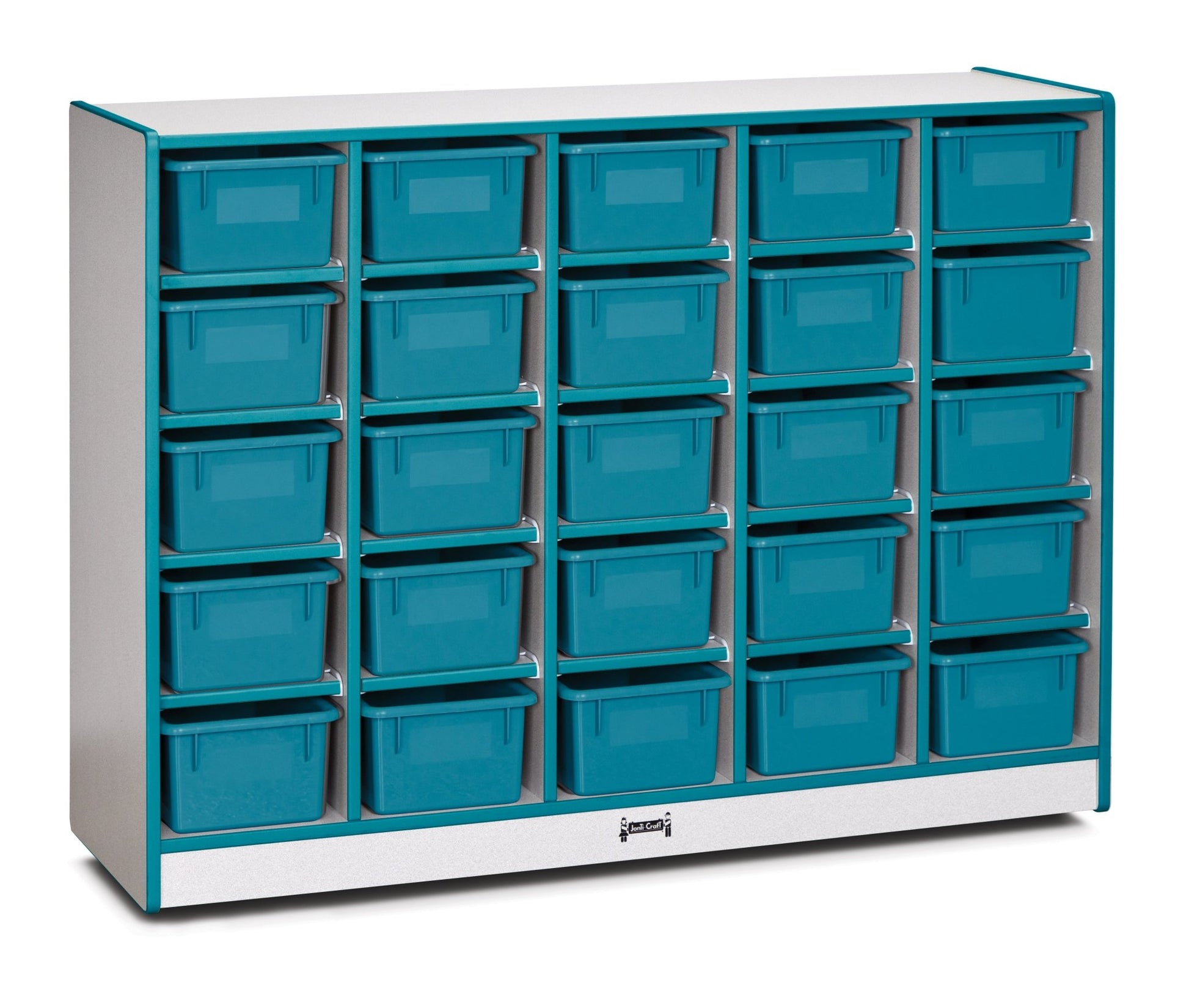 Rainbow Accents 25 Cubbie - Tray Mobile Storage - with Trays - SchoolOutlet