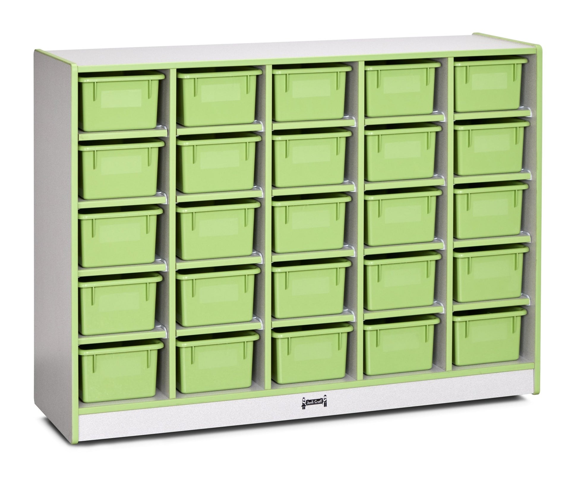 Rainbow Accents 25 Cubbie - Tray Mobile Storage - with Trays - SchoolOutlet