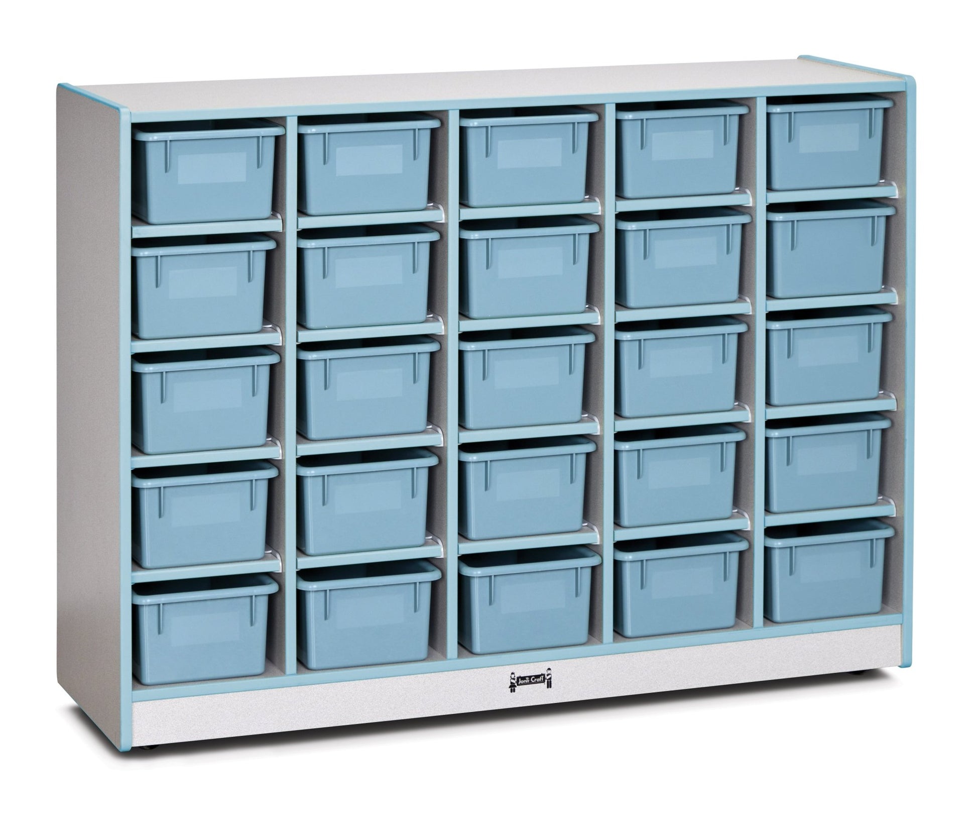 Rainbow Accents 25 Cubbie - Tray Mobile Storage - with Trays - SchoolOutlet