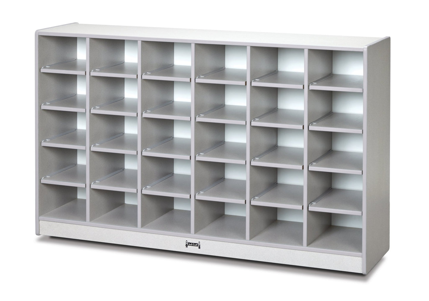 Rainbow Accents 30 Cubbie - Tray Mobile Storage - without Trays - SchoolOutlet
