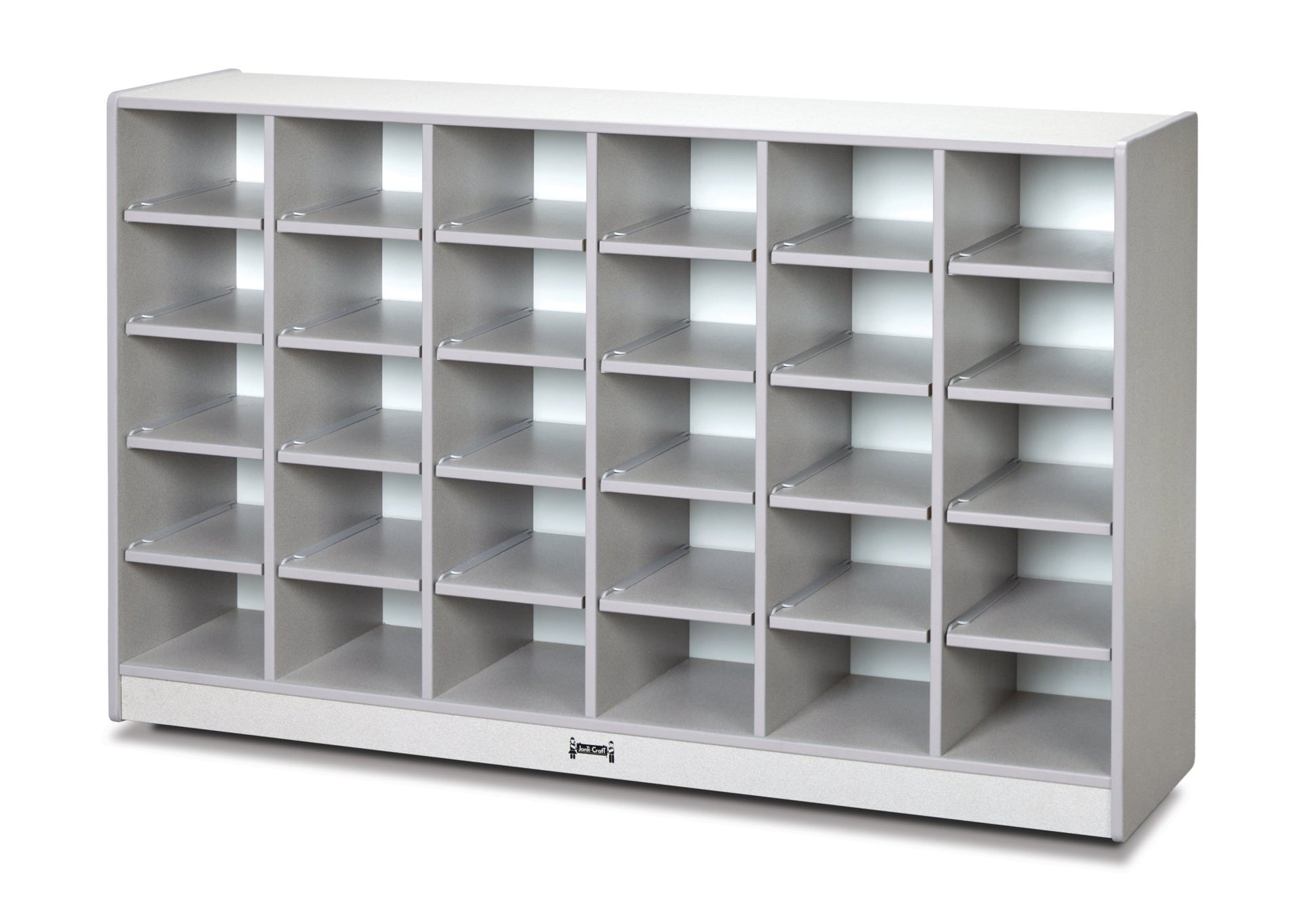Rainbow Accents 30 Cubbie - Tray Mobile Storage - without Trays - SchoolOutlet