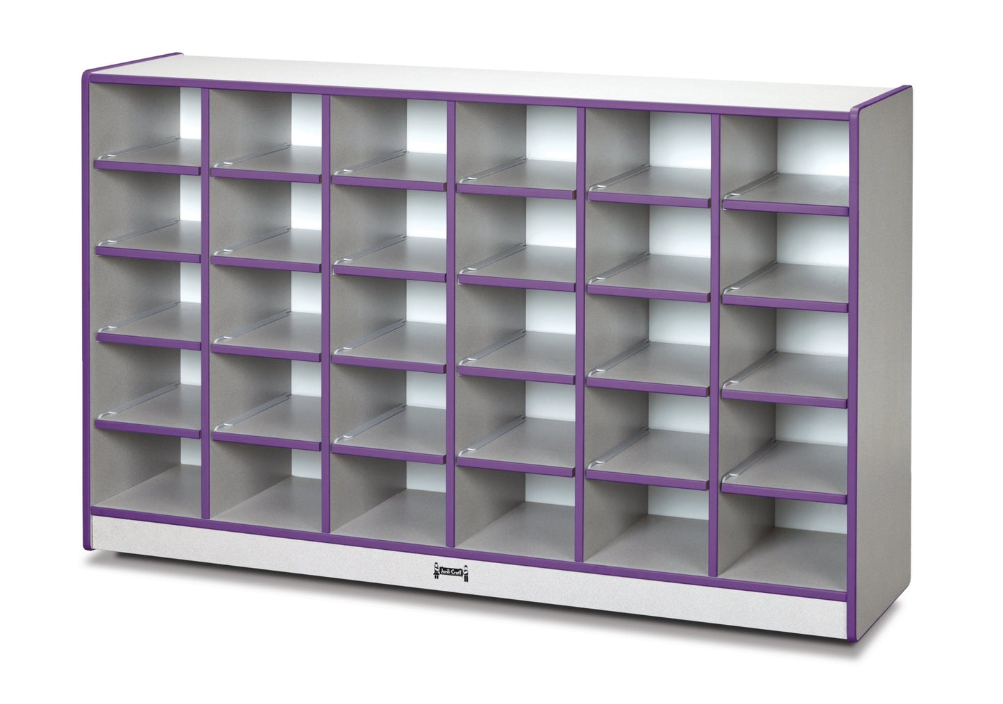 Rainbow Accents 30 Cubbie - Tray Mobile Storage - without Trays - SchoolOutlet