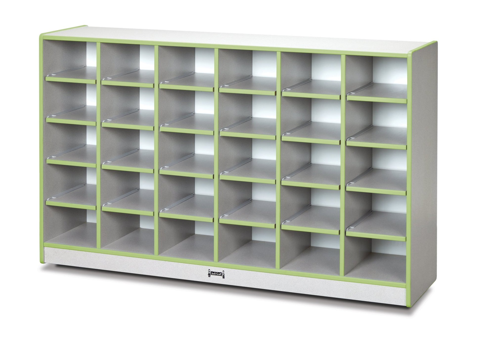 Rainbow Accents 30 Cubbie - Tray Mobile Storage - without Trays - SchoolOutlet