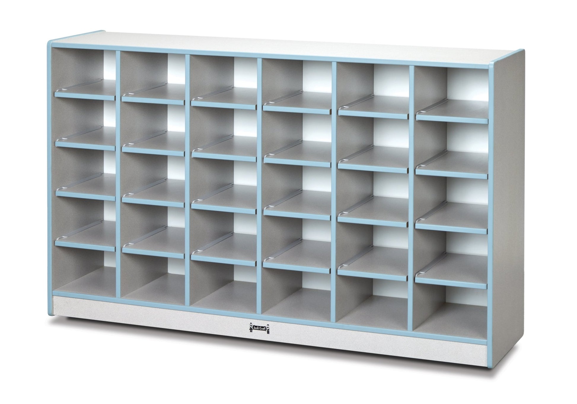 Rainbow Accents 30 Cubbie - Tray Mobile Storage - without Trays - SchoolOutlet