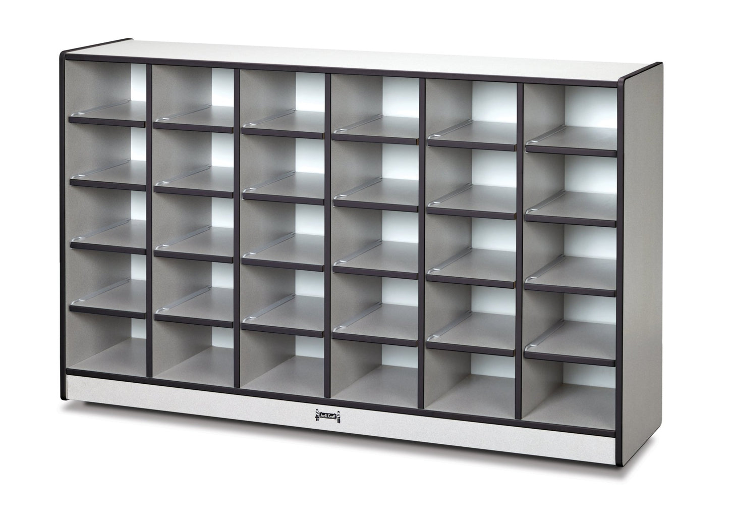 Rainbow Accents 30 Cubbie - Tray Mobile Storage - without Trays - SchoolOutlet