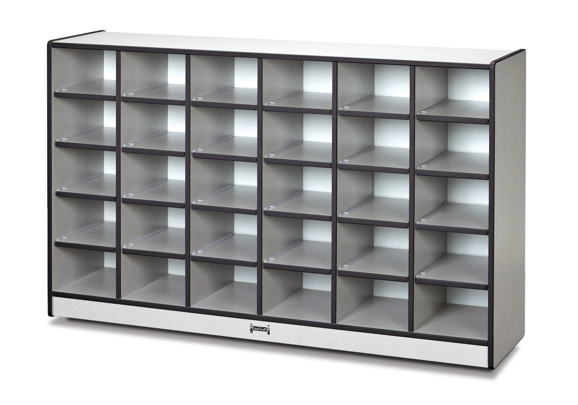 Rainbow Accents 30 Cubbie - Tray Mobile Storage - without Trays - SchoolOutlet