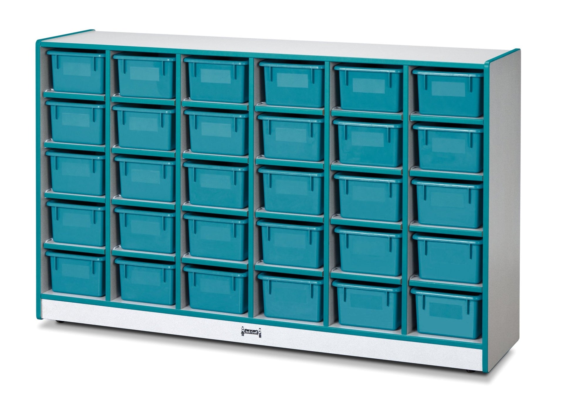 Rainbow Accents 30 Cubbie - Tray Mobile Storage - with Trays - SchoolOutlet