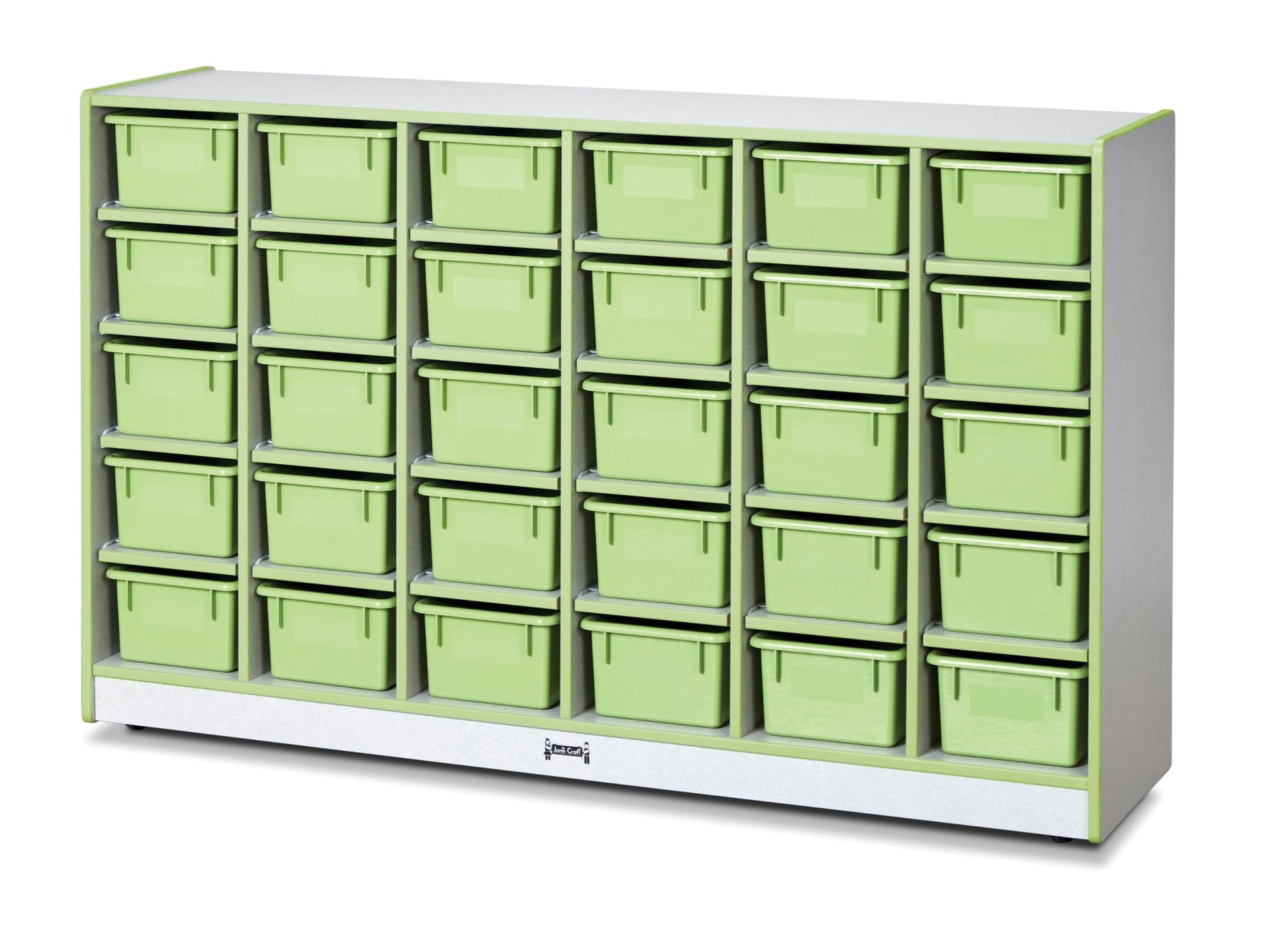 Rainbow Accents 30 Cubbie - Tray Mobile Storage - with Trays - SchoolOutlet