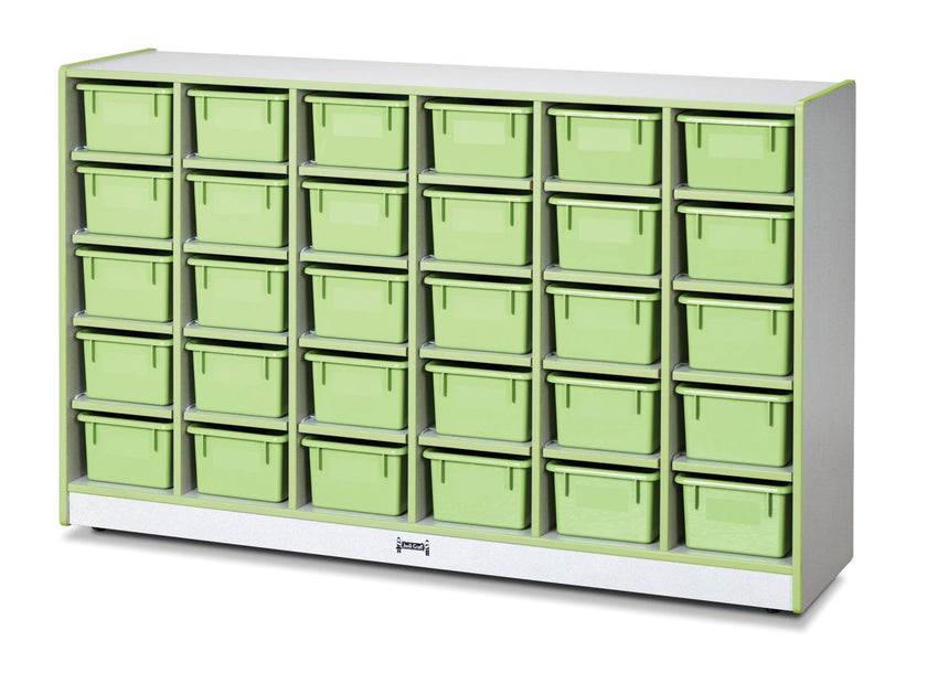 Rainbow Accents 30 Cubbie - Tray Mobile Storage - with Trays - SchoolOutlet