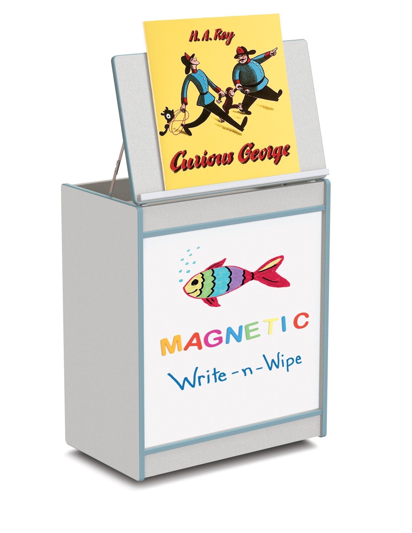 Rainbow Accents Big Book Easel - Magnetic Write - n - Wipe - SchoolOutlet