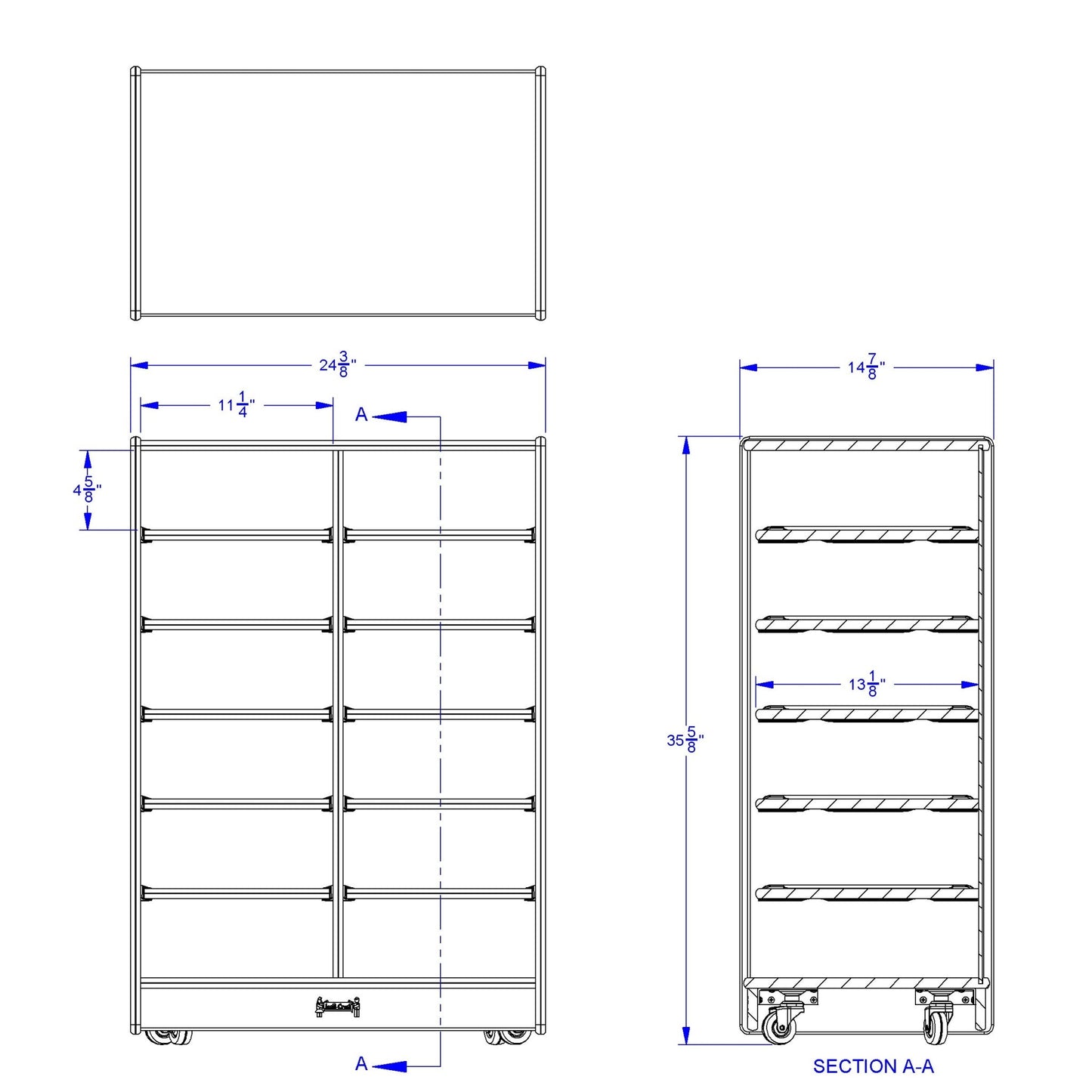 Jonti - Craft 12 Paper - Tray Mobile Storage - without Paper - Trays - SchoolOutlet