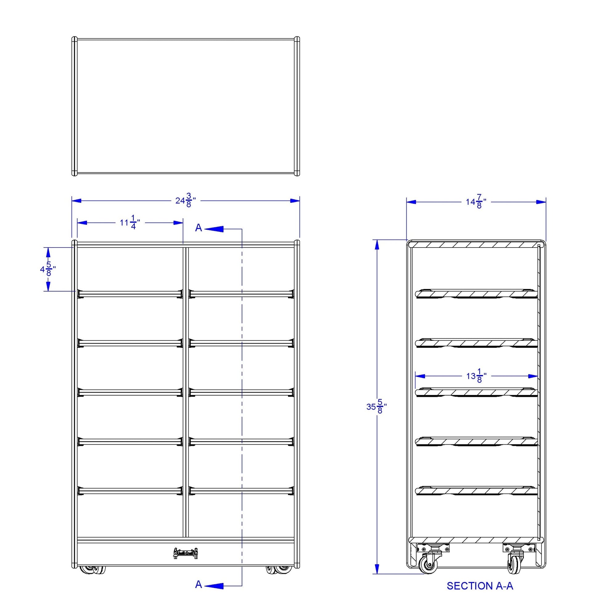 Jonti - Craft 12 Paper - Tray Mobile Storage - without Paper - Trays - SchoolOutlet