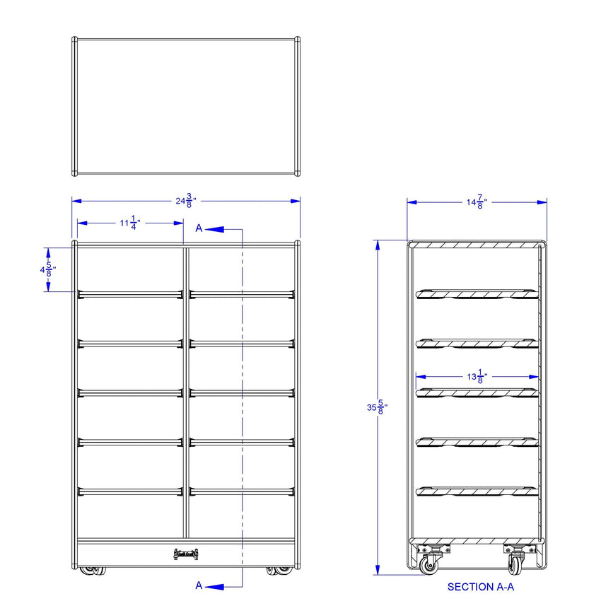 Jonti - Craft 12 Paper - Tray Mobile Storage - without Paper - Trays - SchoolOutlet