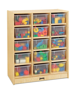 Jonti-Craft 15 Cubbie-Tray Mobile Unit