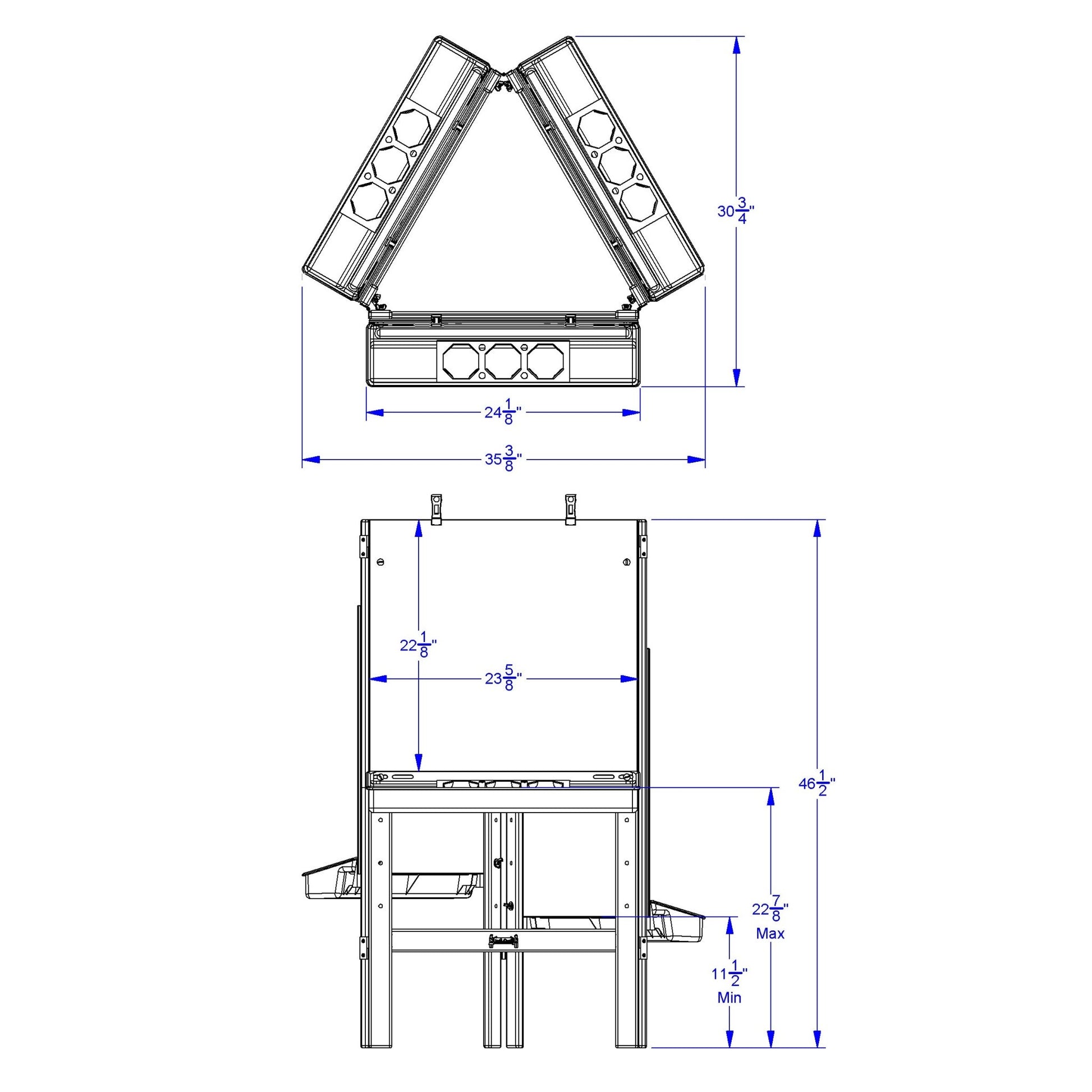 Jonti - Craft 3 Way Adjustable Easel - SchoolOutlet