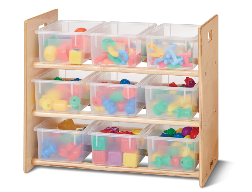Jonti - Craft Cubbie - Tray Storage Rack - with Clear Cubbie - Trays - SchoolOutlet