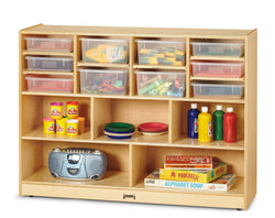 Jonti-Craft Super-Sized Combo Mobile Storage Unit - with Colored Bins