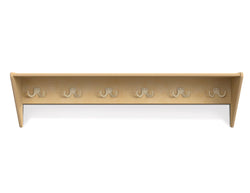 Jonti-Craft Wall Mount Coat Shelf - 6 Hooks