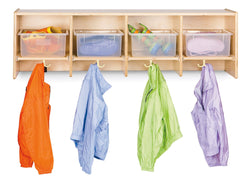 Jonti-Craft 4 Section Wall Mount Coat Locker - without Tubs