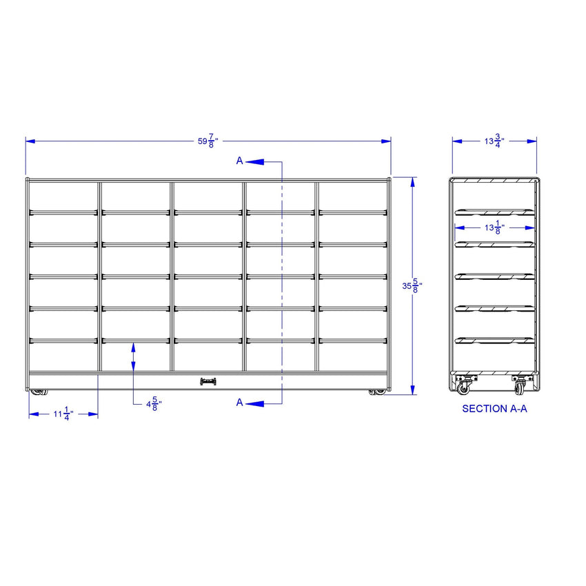 Jonti - Craft 30 Paper - Tray Mobile Storage - without Paper - Trays - SchoolOutlet