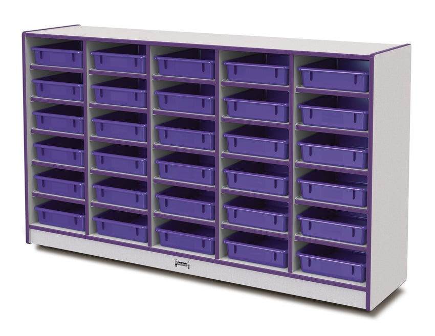 Rainbow Accents 30 Paper - Tray Mobile Storage - with Paper - Trays - SchoolOutlet
