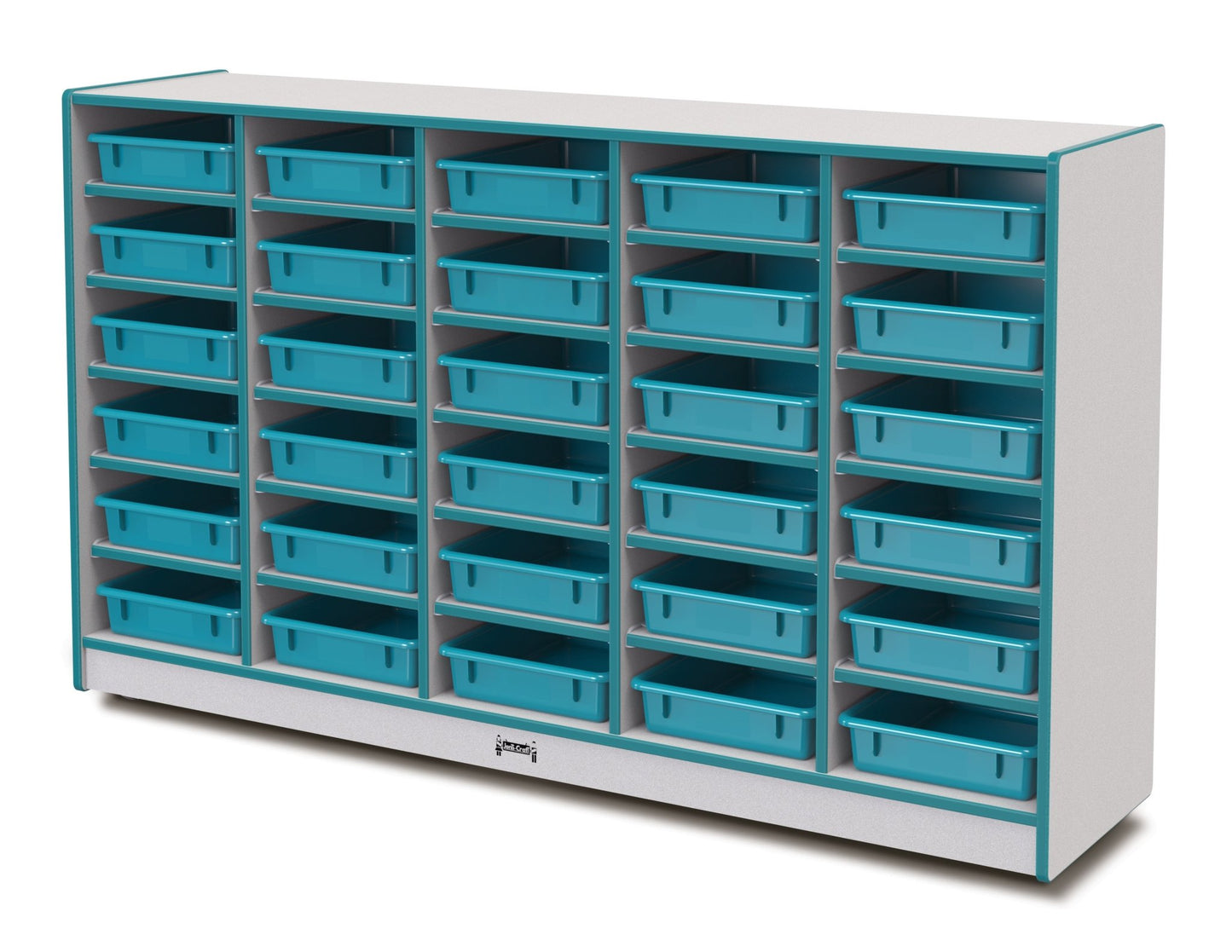 Rainbow Accents 30 Paper - Tray Mobile Storage - with Paper - Trays - SchoolOutlet