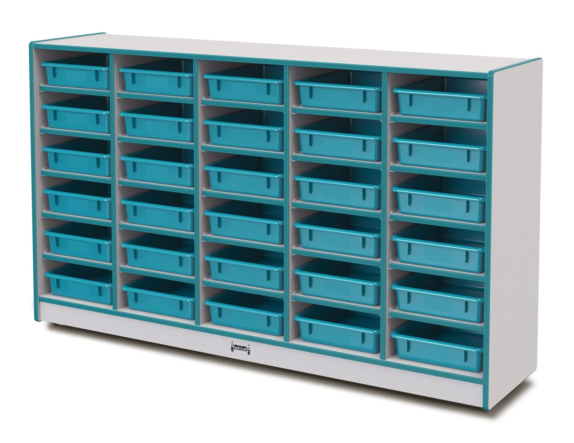 Rainbow Accents 30 Paper - Tray Mobile Storage - with Paper - Trays - SchoolOutlet