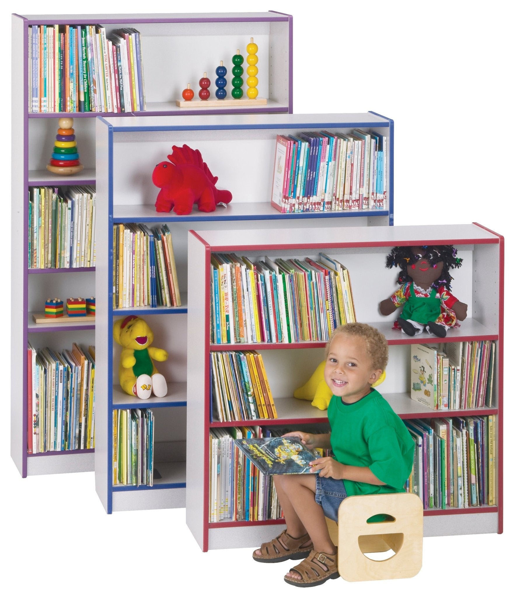 Rainbow Accents Short Bookcase - SchoolOutlet